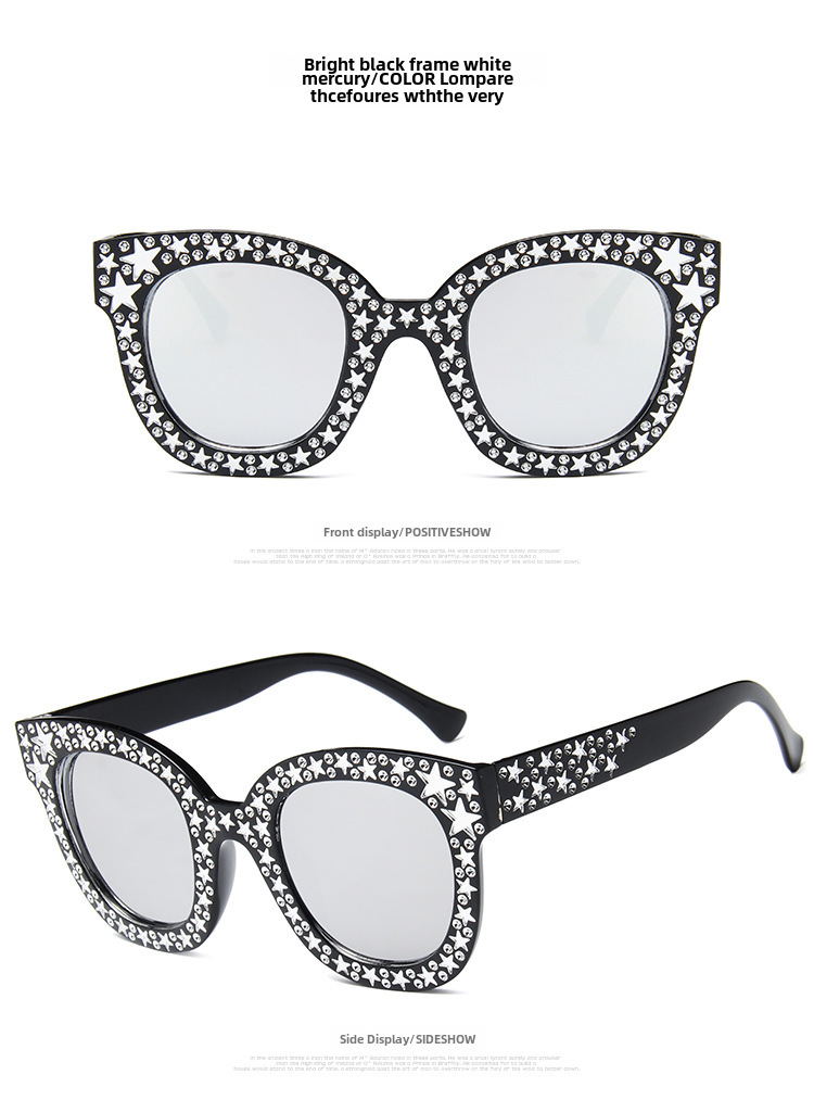 Personalized Five-pointed Star Jelly Color Sunglasses Fashion Colorful Ocean Sunglasses Cute Playful Glasses 5035_voghion.com