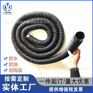 丝杠液压油缸防护罩气缸拉链式伸缩防尘罩圆形耐高温活塞杆保护套