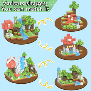 Xinqiyuan My Magnetic World Block Building Blocks Magnetic Toys Educational Toys 2.0 Magnetic Block Set