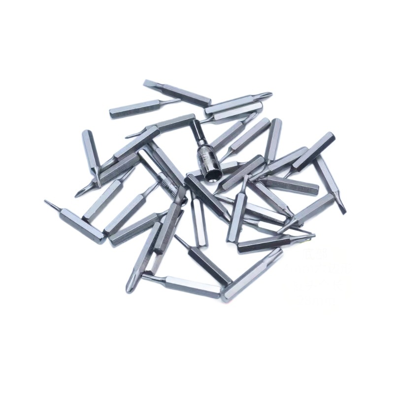 Destornillador destornillador de precisión cabeza H4 × 28mm de cinco estrellas Triángulo en forma de Y Cruz flor de ciruelo 4mm destornillador manual cabeza de la manga