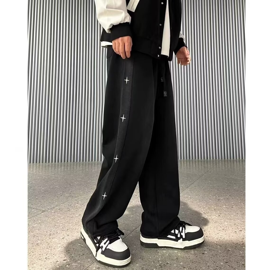 American Style Jeans High-End Vintage Loose High Street Wide-Leg Draped Straight Long Pants Trendy Men_mkmklike.com
