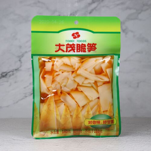 Da Mao Crispy Bamboo Shoots, 140g Pack, Full Carton Wholesale, Oil Braised Bamboo Shoot Canned Food, Bamboo Shoot Pickles, Open and Eat