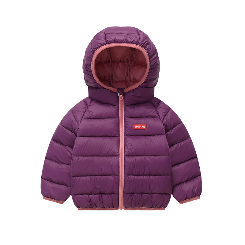 Ropa de algodón para niños transfronterizos nueva chaqueta de algodón de color sólido en primavera, otoño e invierno, dulces para niños y niñas, ropa de algodón encantadora y extranjera para niños