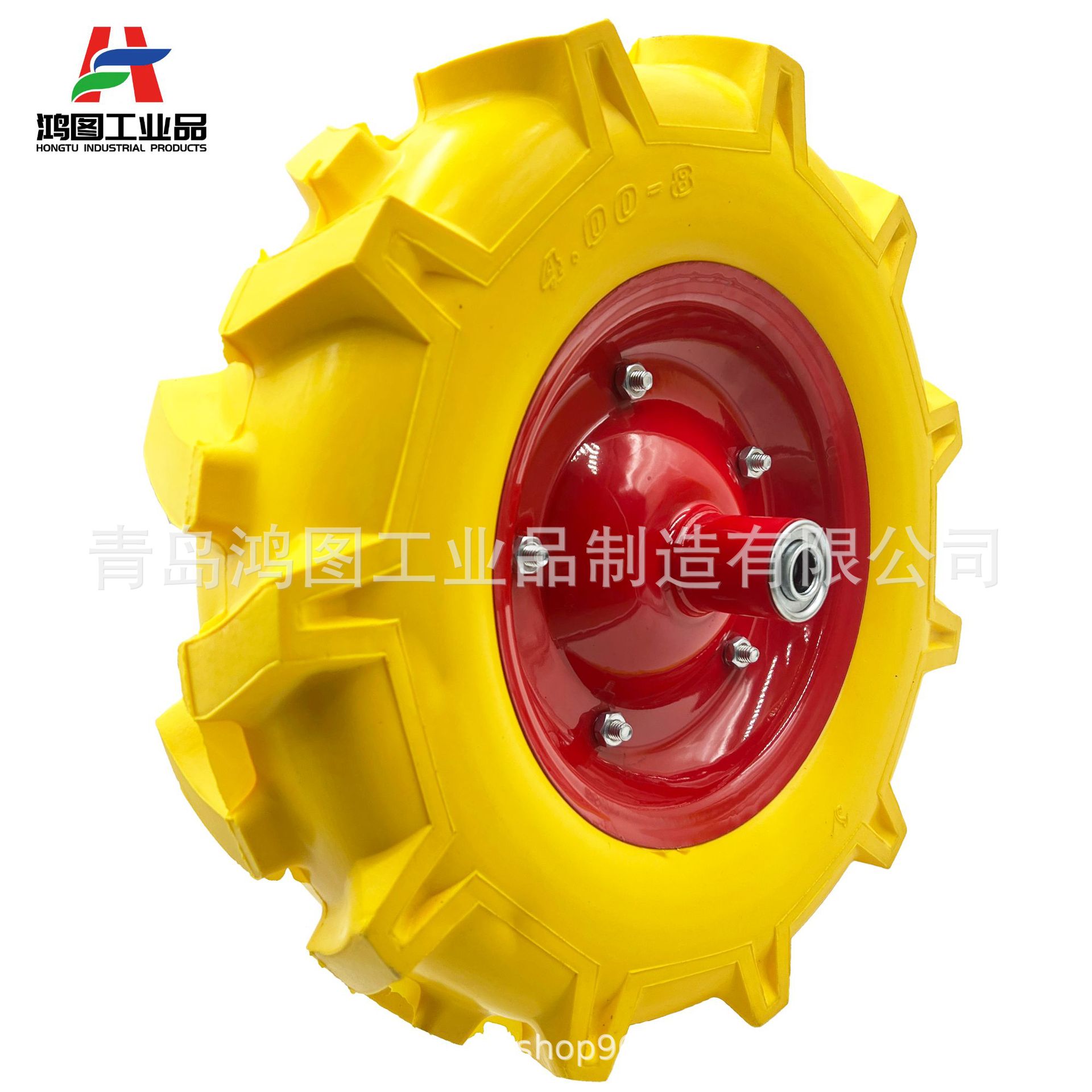 16寸4.80、4.00-8人字纹PU发泡轮 (2)