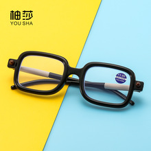 新款防蓝光老花镜女时尚复古粗框老花眼镜显年轻大框中老年老光镜