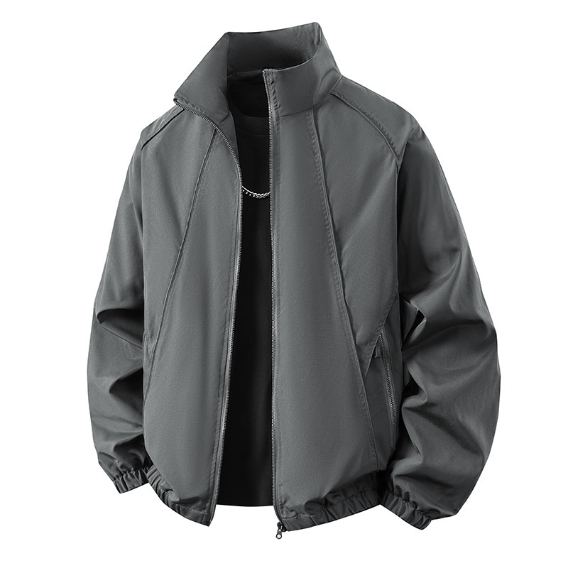2026 New Casual Jacket for Men, Trendy Brand Stand Collar Casual Coat for Men, Youth Hong Kong Style Jacket, Men's Outdoor Workwear 2026 New Casual Jacket for Men, Trendy Brand Stand Collar Casual Coat for Men, Youth Hong Kong Style Jacket, Men's Outdoor Workwear