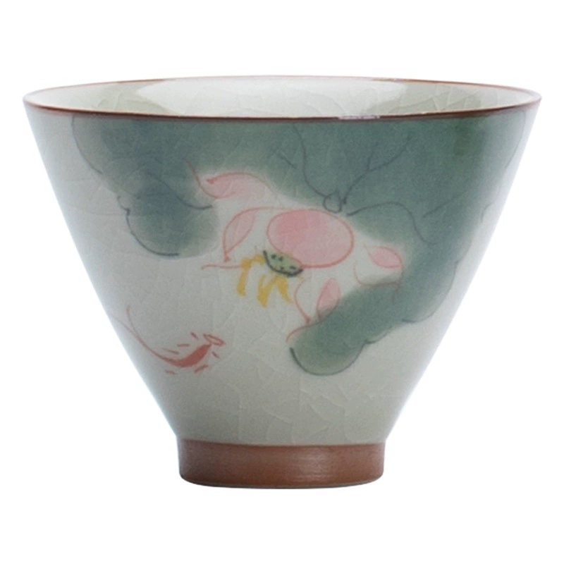 Китайский стиль Geyao Master Cup Керамическая чашка для чая ручной работы Одиночная чашка Дегустационная чашка Открытый фильм с подарочной коробкой Чайный набор кунг-фу оптом