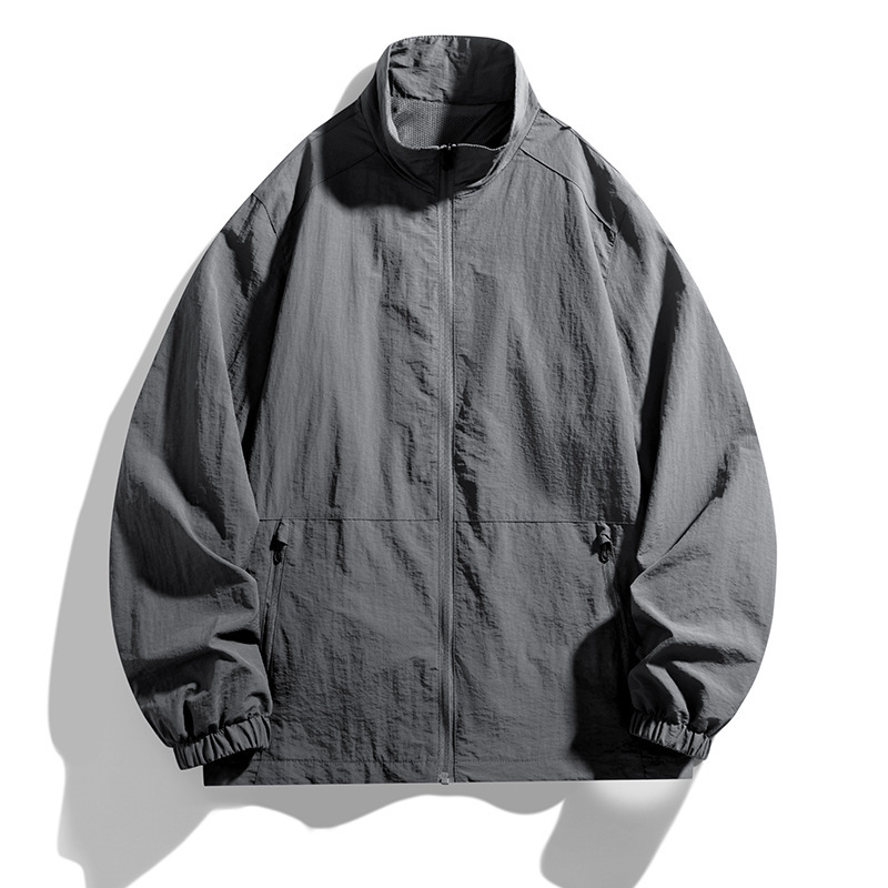 立领棒球服风衣美式飞行员夹克jacket春秋季潮牌男士夹克外套定制|undefined