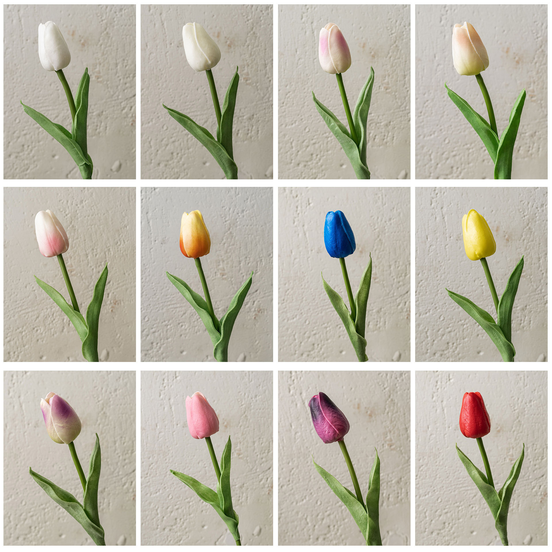 Mini tulipanes de PU para boda, flores artificiales al por mayor transfronterizas, flores de seda para el hogar, flores artificiales de mano, decoración estilo INS.
