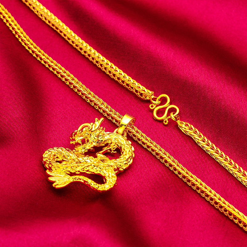 Unisex Jewelry Fashion necklace 60cm long chain fox tail chain_voghion.com