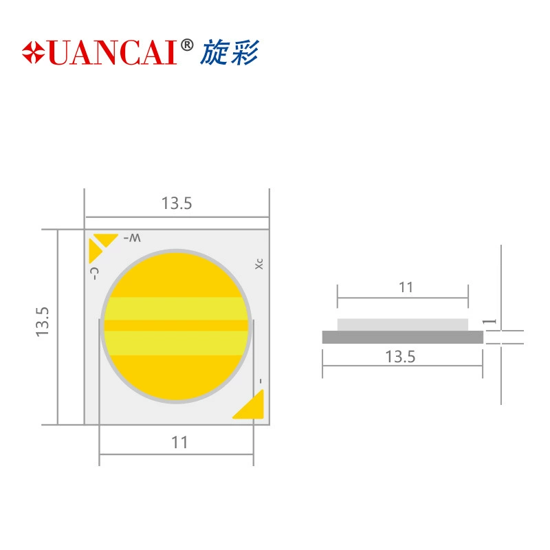 Двухцветный источник света COB 1313/11 12W+12W RA90 RA80 двухцветные ленты COB используются для затемнения и окрашивания