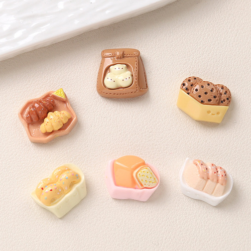 Cartoon DIY resin accessories, decorations, desserts, food, cream glue, handmade hair clips, phone cases, shoe buckles, and accessories batch