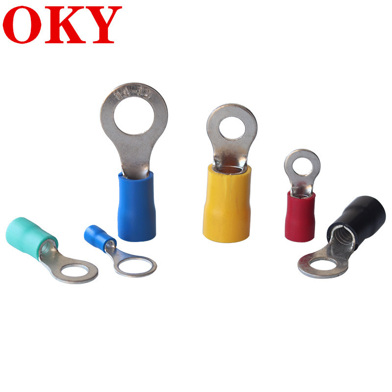 RV5.5-6接线鼻铜线耳 RV3.5-4环形冷压端头 RV2-4圆形预绝缘端子