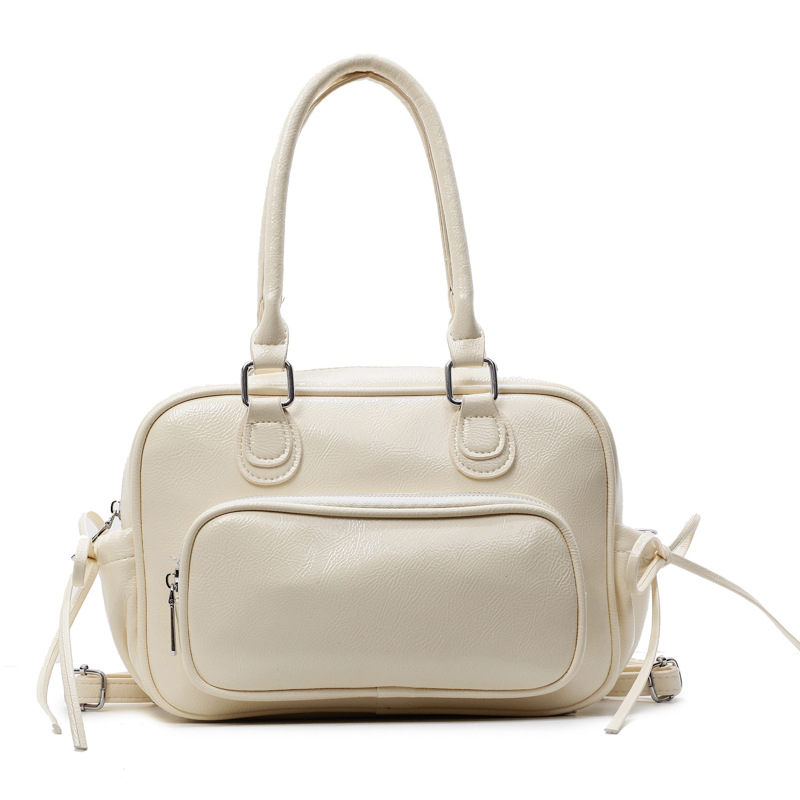 Women's Retro Handbag Multi-Layer Commuter Crossbody Bag 2025 New Soft Leather 2-Way Backpack Casual Tote Bag - Thumbnail 5
