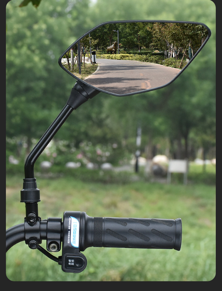 Universal Electric Scooter Wide-Angle Rearview Mirror, Scooter Rearview Mirror, Three-Wheeled Electric Vehicle Rearview Mirror, Convex Reflector