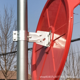Road Wide-Angle Mirror Corner Convex Mirror Garage Corner Mirror Concave and Convex Spherical Outdoor Traffic Curve Reflector