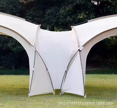 Avtomobil yan çətirləri — Tent - white-gray-connecting-piece-420420230