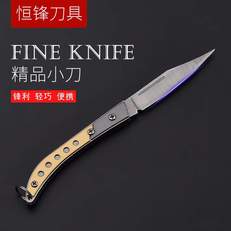 Outdoor portable folding knife multifunctional stainless steel pocket knife portable key knife stainless steel mini fruit knife wholesale