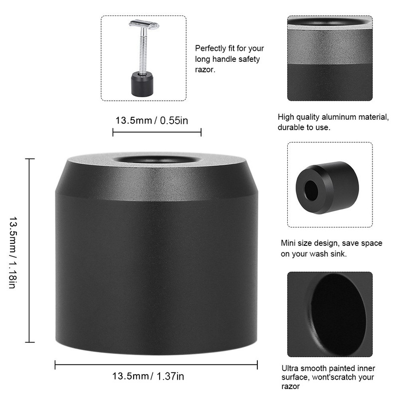 Cross-Border Hot Selling Double-Sided Razor Base Razor Base Double-Sided Razor Storage Rack Stainless Steel Safety Razor