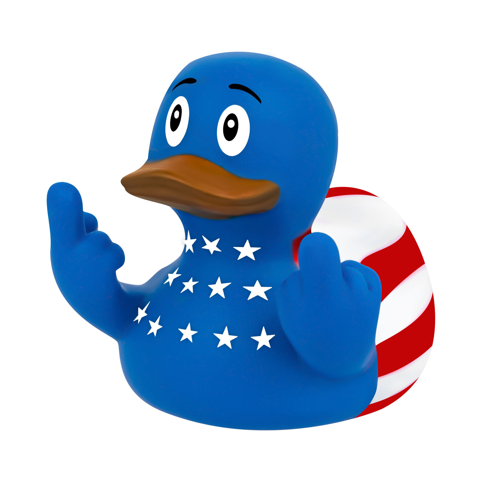 Nuevo producto transfronterizo lindo pato extraño pato dedo medio pato punk de Halloween