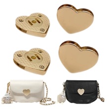 锌合金心形挂锁带钥匙笔记本小锁小包装饰锁喷漆现货颜色可定