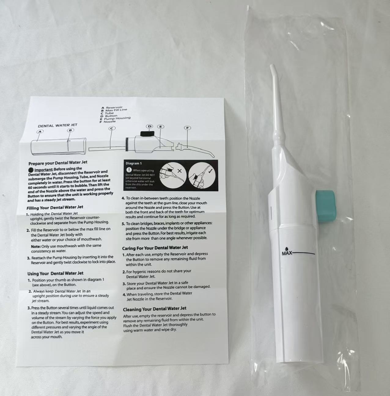 Instrucciones de montaje de bolsa Blanco (boquilla redonda)