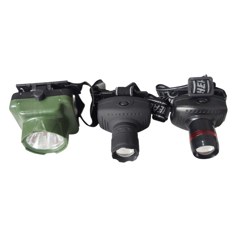 3wLED smooth frosted headlamp three-stop telescopic/zoom light 1W rechargeable headlamp fishing Night Fishing light fishing gear
