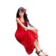 Early Spring French Style Flower Red dress Women's Summer 2025 New Elegant High-grade Fishtail Dress