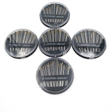 厂家批发优质金尾针30枚手缝针902黑针盒针线家用缝纫配件针盘