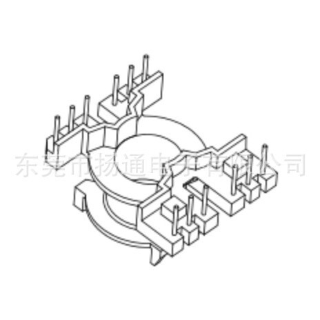PQ2620 transformer skeleton bakelite skeleton PQ2620 high frequency skeleton vertical unilateral widening