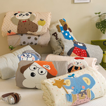 软萌可爱~A类双层纱夏凉被大豆被儿童夏被单双人空调被可水洗