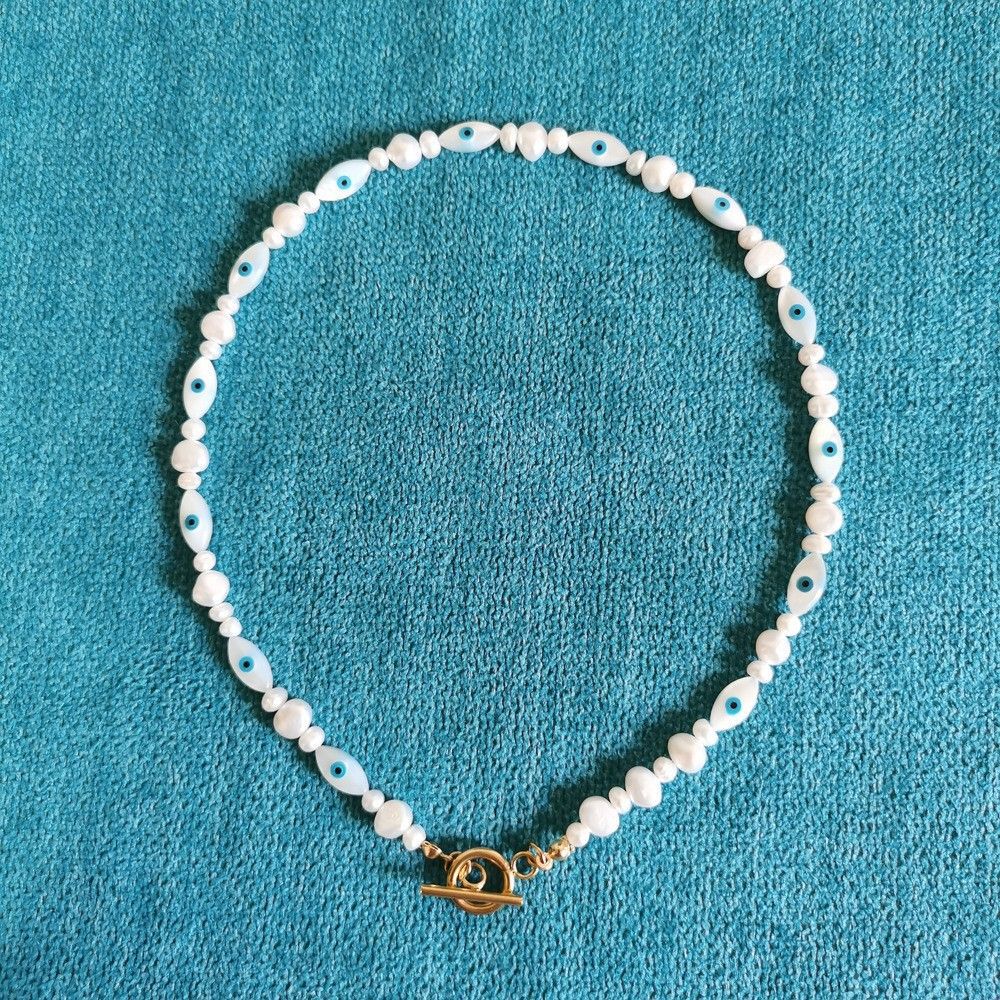 32g Weight Bracelets, Necklace Classification 2 PCS/Package Quantity Holiday, Daily Occasion Beaded, Freshwater Pearl, Titanium Steel Material Geometric Pattern Women's Gender Casual, Simple Style Style 2 PCS/Package Beaded Freshwater Pearl Titanium Steel Freshwater Pearl Jewelry Sets 61