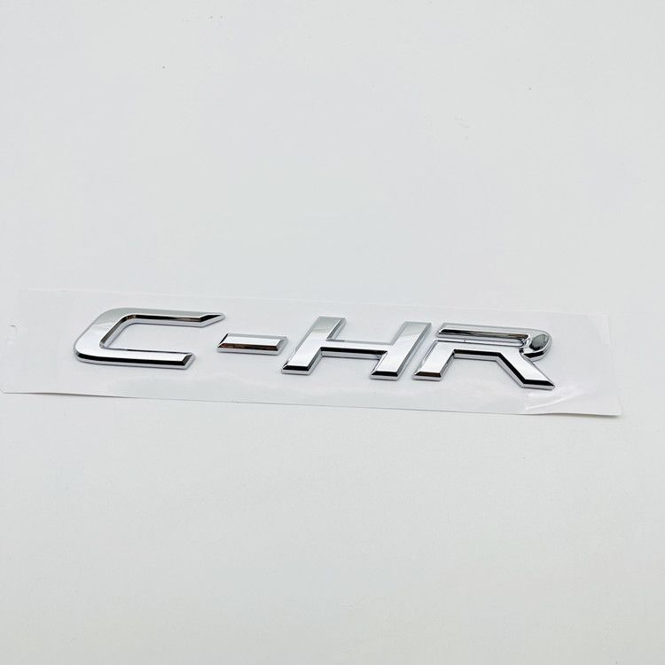 Suitable for modification of the Toyota C-HR emblem to a black English letter emblem for the rear trunk