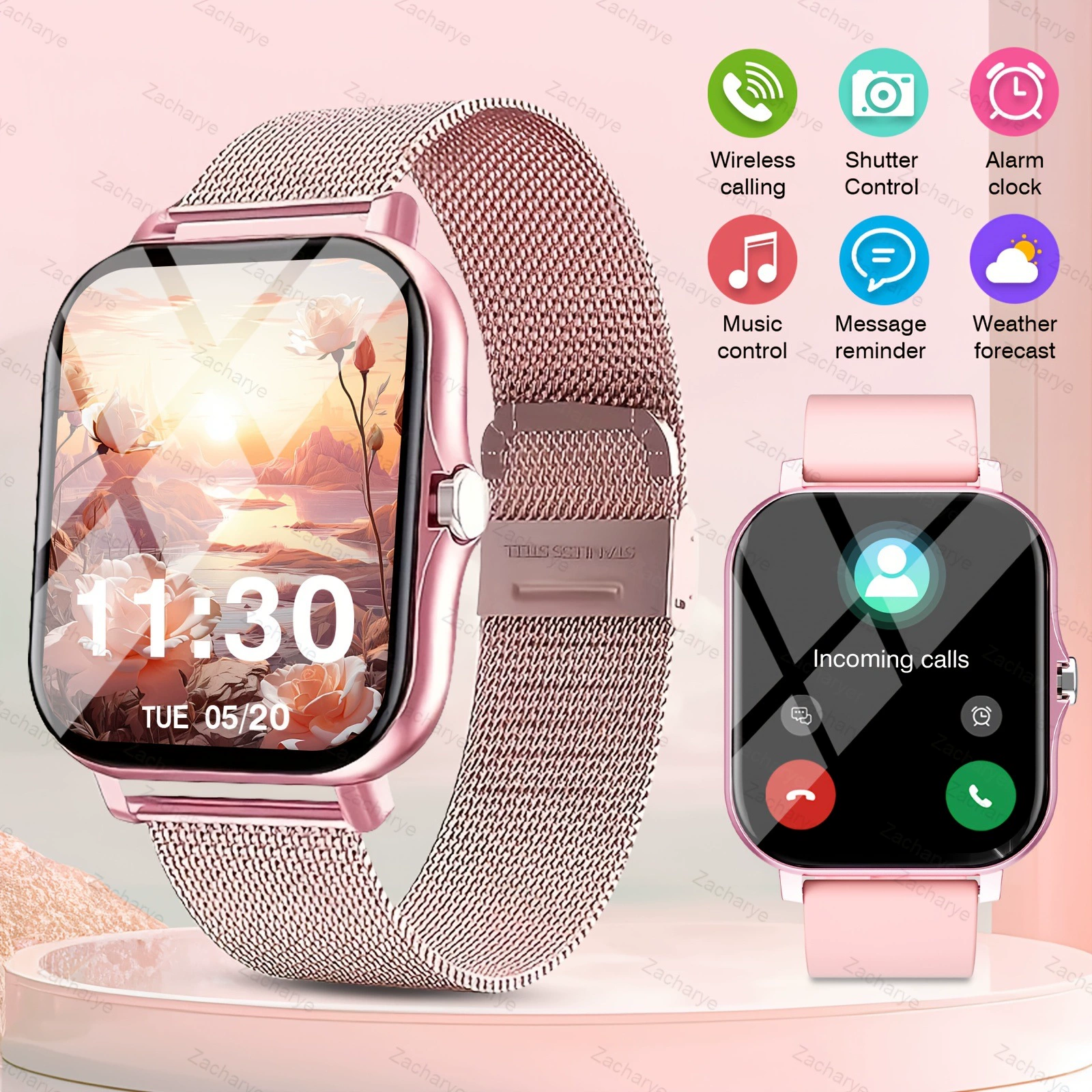 2025 кросс-граничная новая европейская и американская новая высококачественная сенсорная умная женская часы