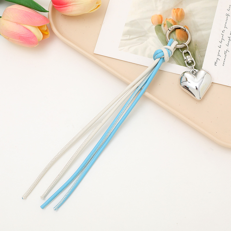 Nuevo tipo de cuerdas de cuero PU llavero colgante in bolsos de moda colgante cadena accesorios DIY tejido a mano