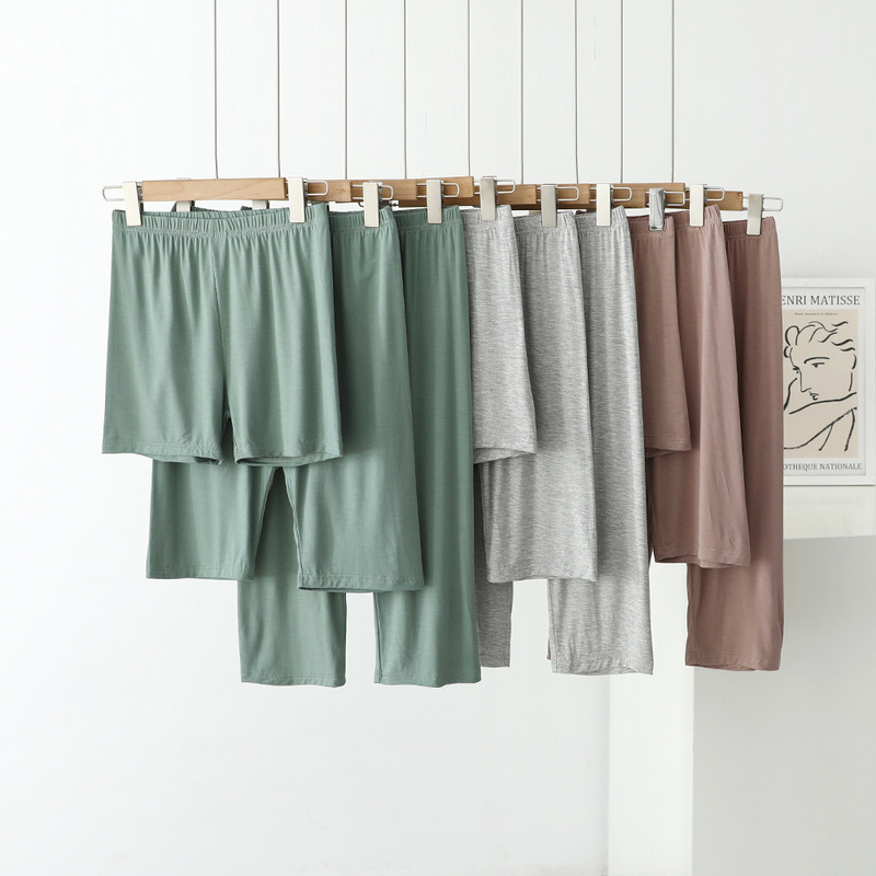 Modal Anti-Dusk Leggings Women's Three-point Safety Pants Five-point Boxers Outer Wear Seven-point Pencil Pants Home Pants