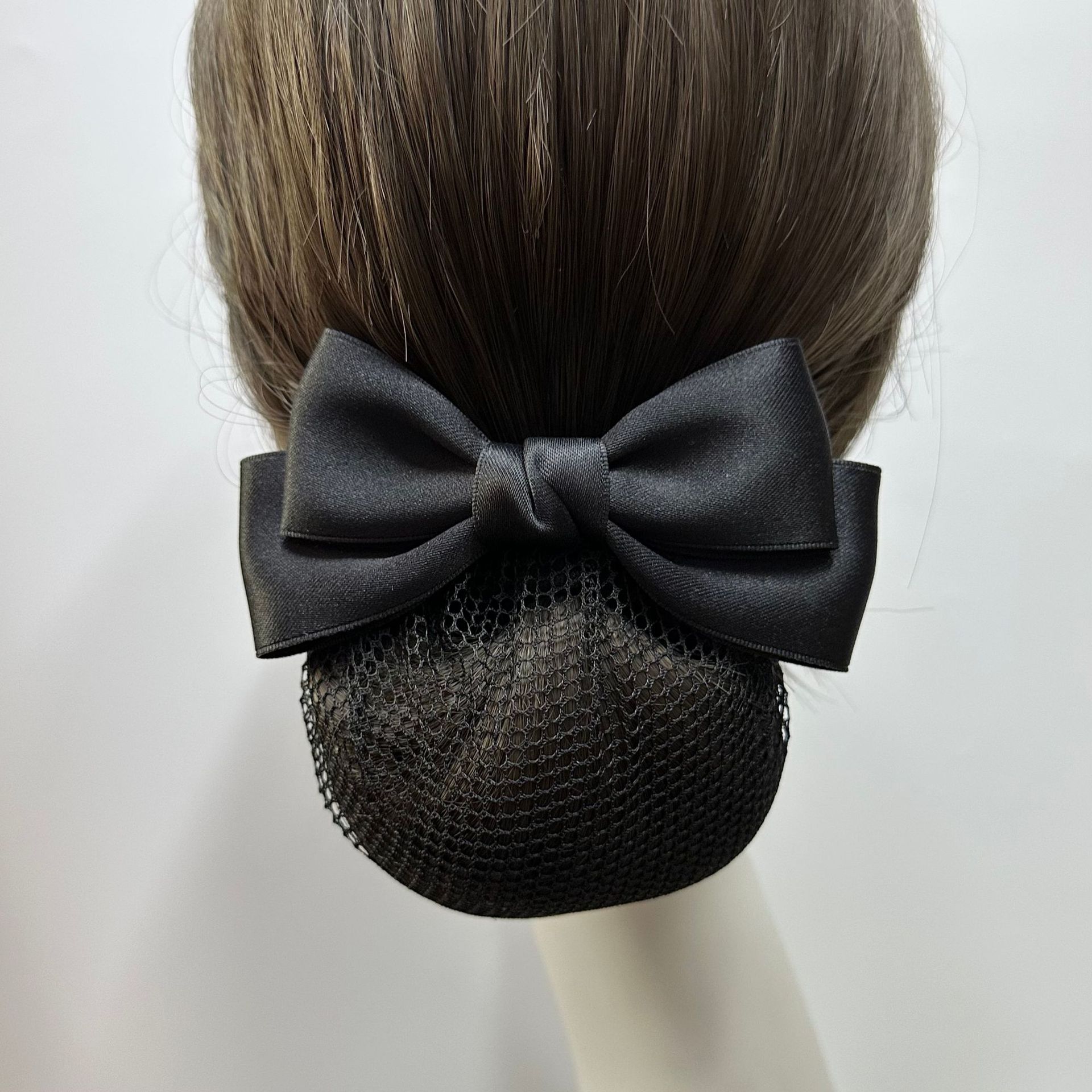 Hairnet for Female Professional Nurses, Hairnet for Bank and Hotel Front Desk Staff, Hairnet for Service Staff, Bow Hairpin, Flight Attendant
