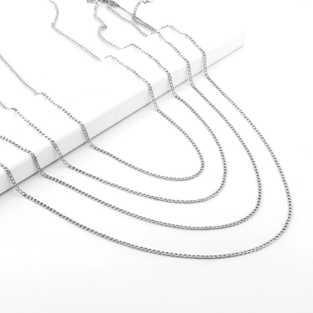 Retro Geometric Solid Color Stainless Steel Plating Necklace 1 Piece