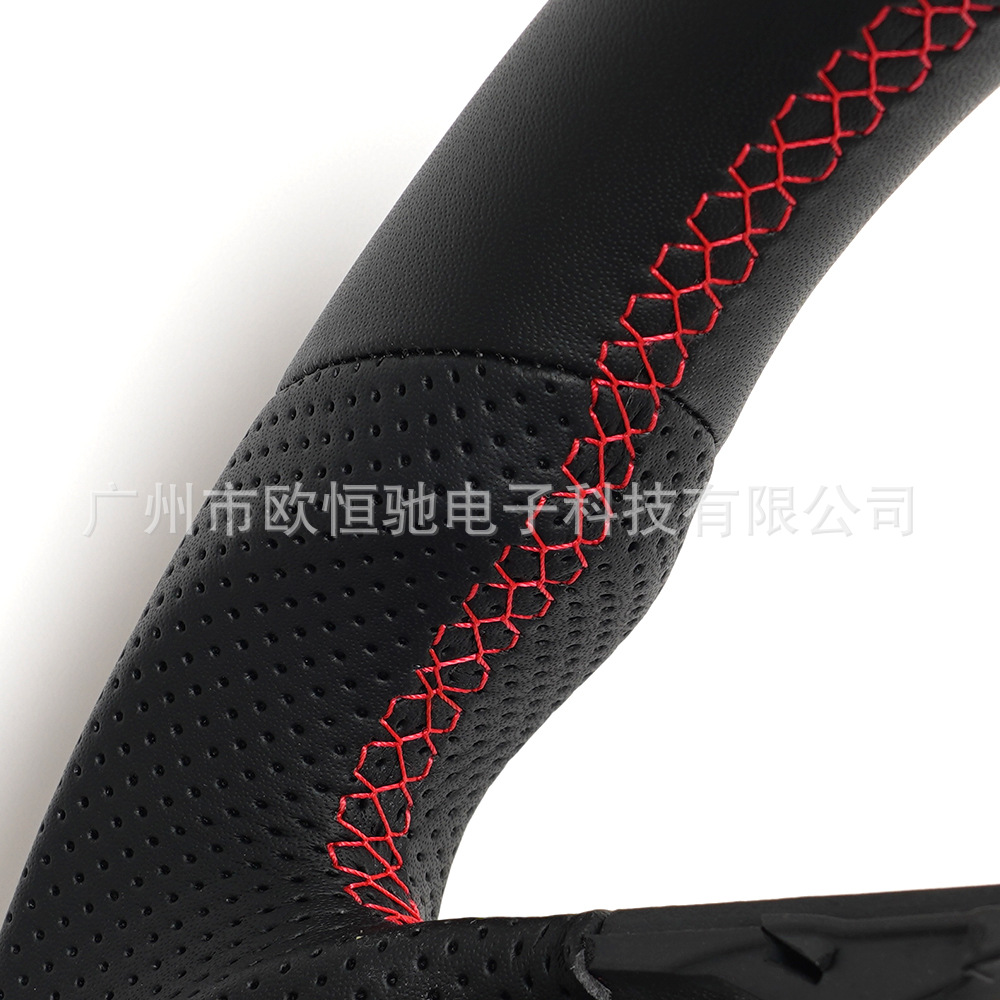 Cross-Border Hot-Selling Product Suitable for 09 Model Bmw E90 Full Leather Red Positioning Line Sports Style Car Steering Wheel Modification