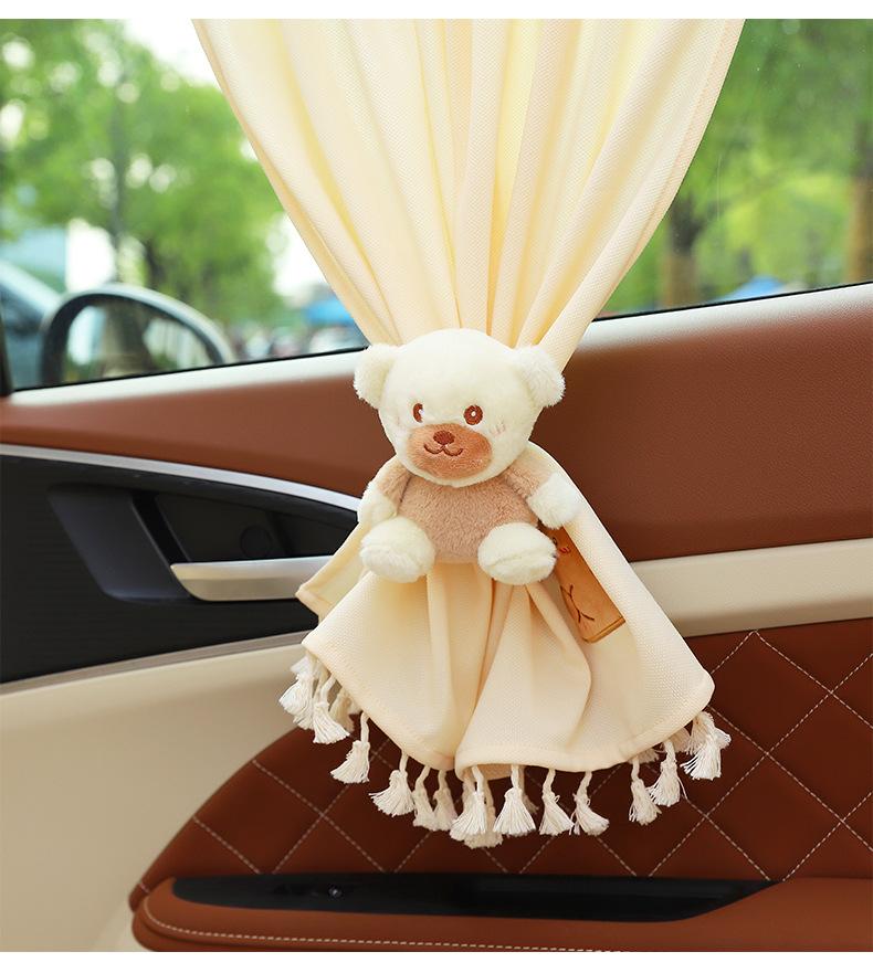 Car sunshade curtain suction cup retractable fresh heat insulation sunscreen children's rear side window car curtain blackout female