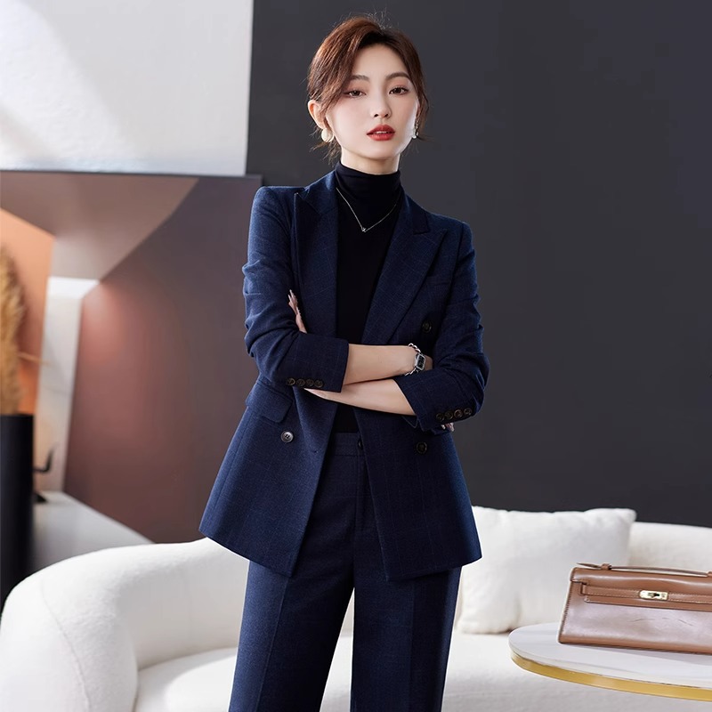 職業服女性ファッションスーツ女性秋冬新型ファッションスーツビジネス交渉作業服コート