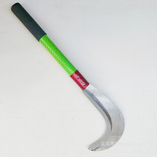High manganese steel long handle sickle agricultural tree cutting wood cutting corn pole grass cutting curved knife outdoor mountain fishing knife