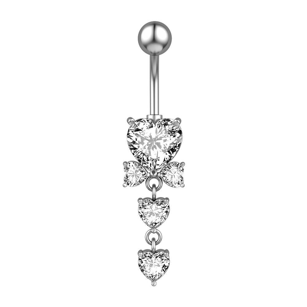 Bauchnabelpiercing Mit Stern Und Zirkon Bauchnabelschmuck_voghion.com