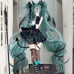 在庫あり ICOS 初音コス 未来小悪魔 リトルアライグマ コルセット MIKU ラスカル コスプレ 女性