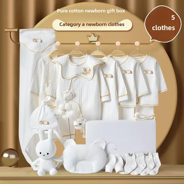 Baby clothes cotton newborn gift box newborn suit newborn baby full moon meeting gift supplies