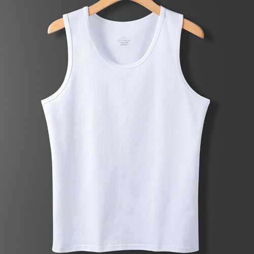 Men's Summer Fat Plus Large 100% Cotton V-Neck Sweatshirt Loose sleeveless open front thin fitness t-shirt