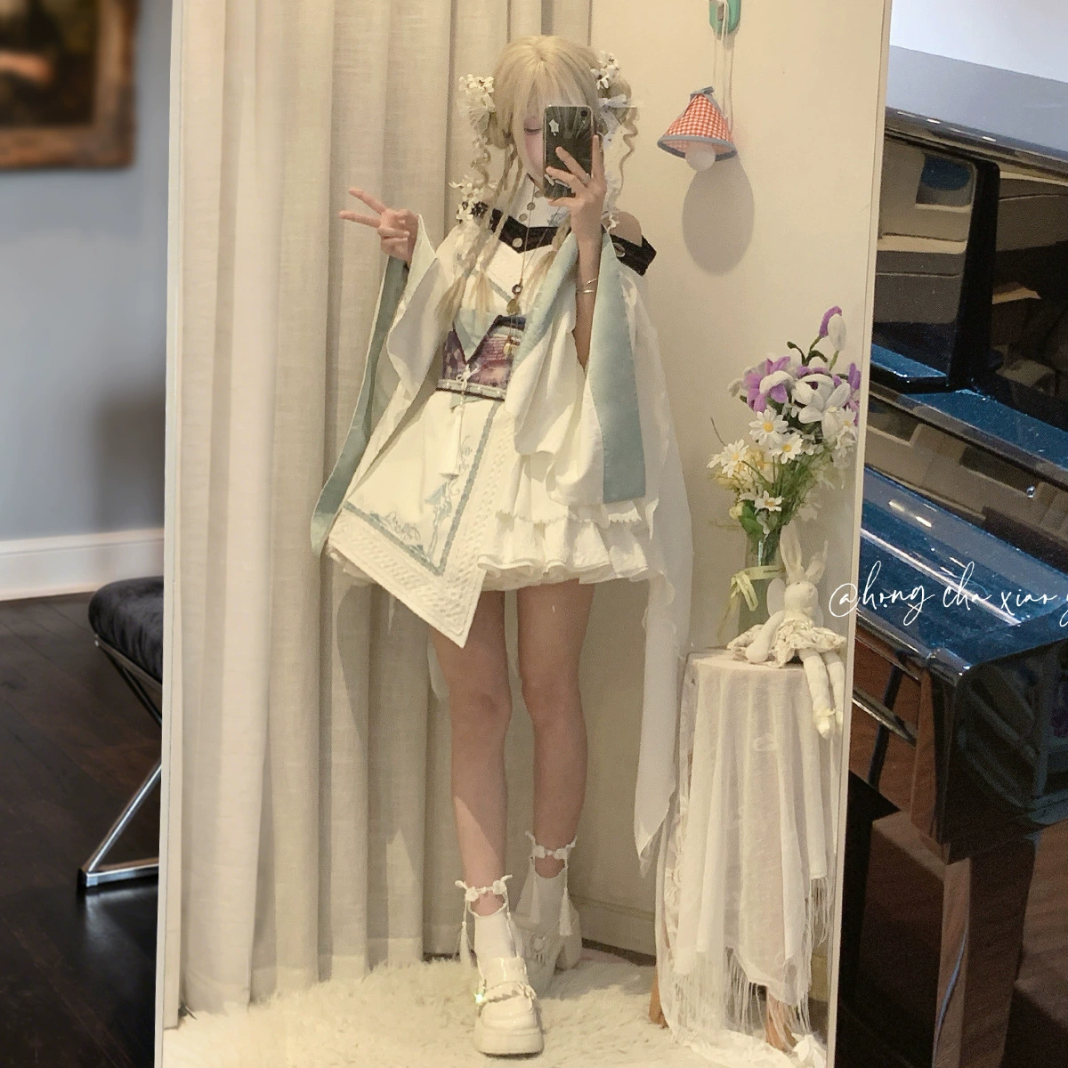 2026熊逗酱原创龙息谷洛丽塔女Lolita领子腰封连衣裙日常套装9731