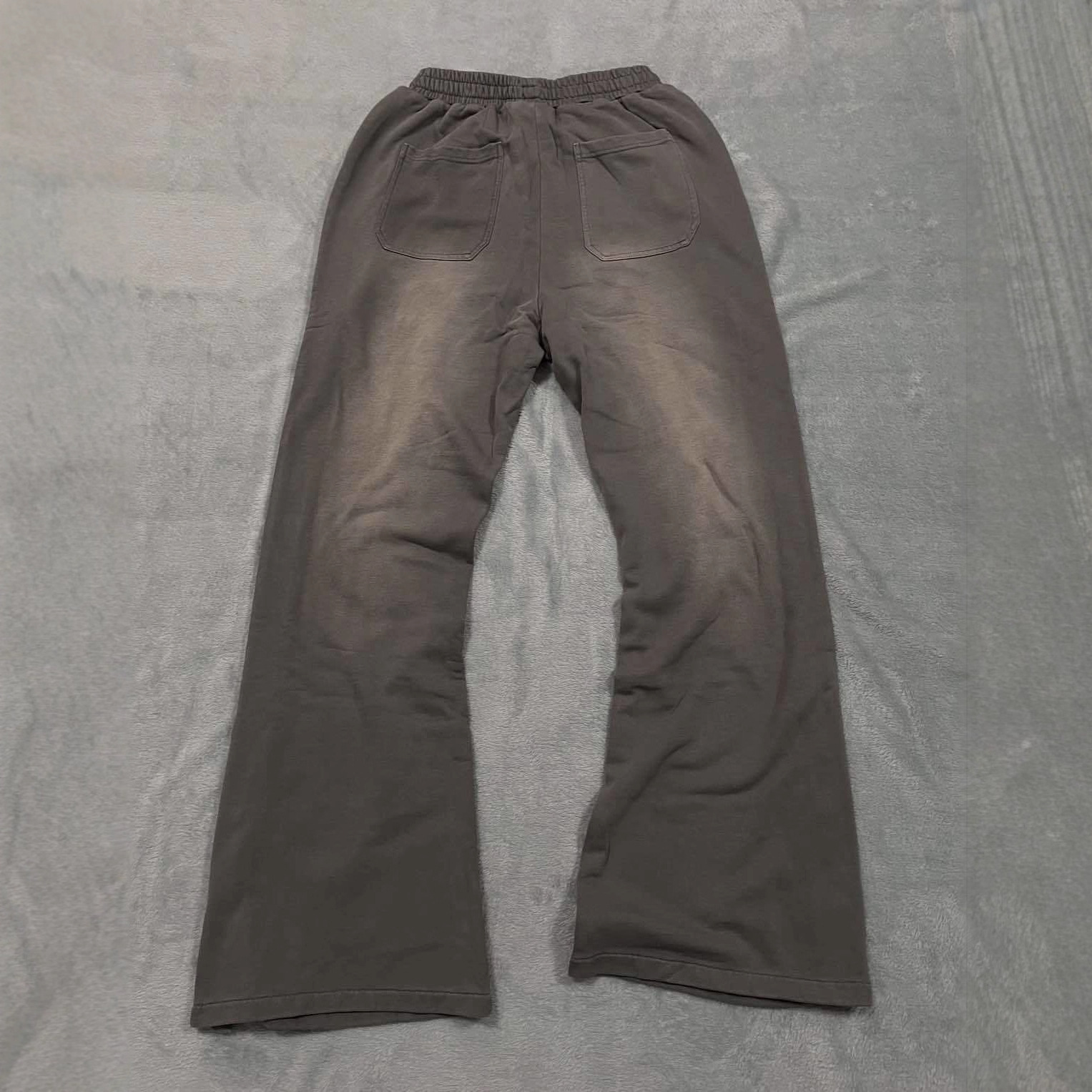 Transfronterizos Europa y América Hip Hop impresión lavado con remaches sueltos pantalones callejeros casuales retro pantalones rectos gradientes