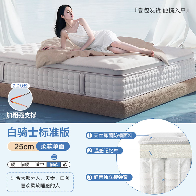 ラテックスマットレス ヒルトン五つ星ホテル シモンズ B&B アパートメント ソフトとハードの両用脊椎保護 独立したスプリングの厚み