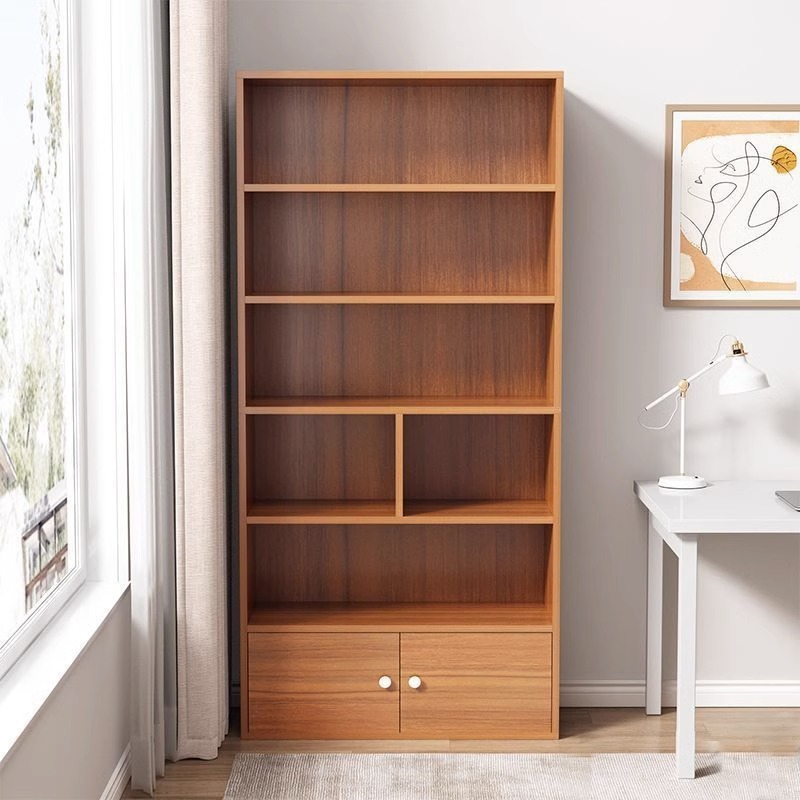 Living Room Storage Cabinet Simple Shelf Simple Modern Bookshelf Wall Storage Bookcase Storage Rack Floor-Standing Multi-Layer Home